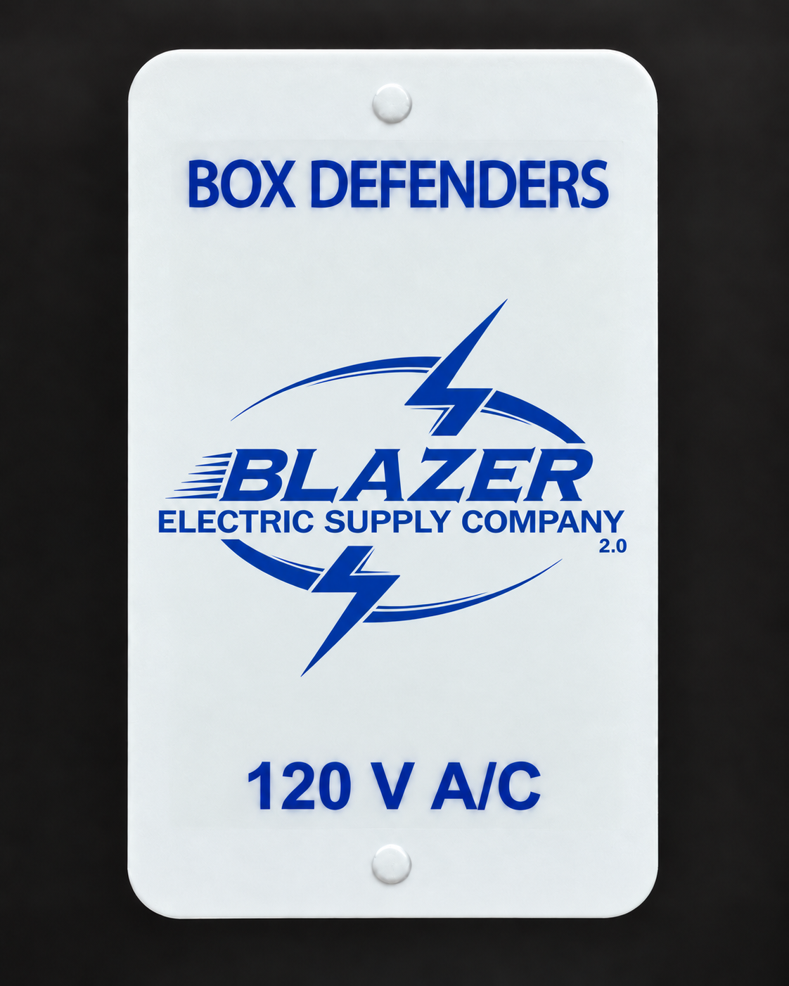 Blazer Electric branded Box Defenders cover